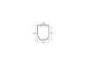 ASIENTO GAP SQUARE BLANCO SUPRALIT AMORTIGUADO A80147200B