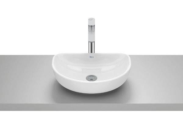 A327C10000 LAVABO OPTICA SOBRE ENCIMERA BLANCO 450X300 BASE CURVA