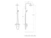 COLUMNA BAÑDUC TERMOST INDEX-T SWITCH 3V+REPISA A5A9H09C00