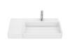 A327696000 LAVABO TURA MURAL BLANCO 800X430 ASIMETRICO LAVADO DERECHA