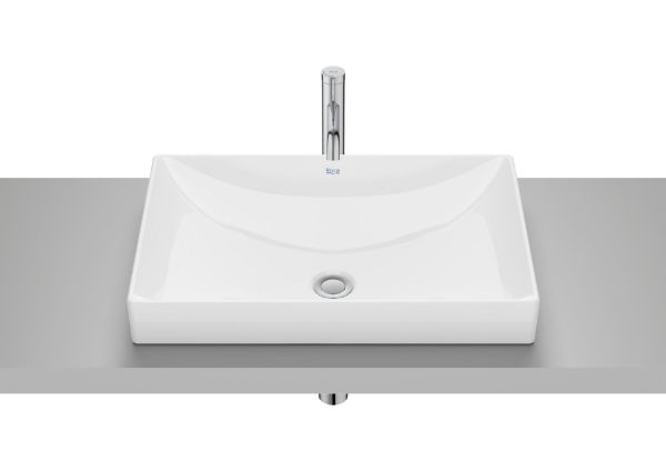 LAVABO ONA ENCIMERA BLANCO 600X400 SIN ORIFICIO DE GRIFERIA A32768M000