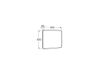 ESP LUNA FRAME RECTANGULAR 80X80 A812414000