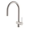 GRIFO MONO FREGADERO ONA EXTRAIBLE CAÑO CURVO ACERO INOX A5A811FSM0